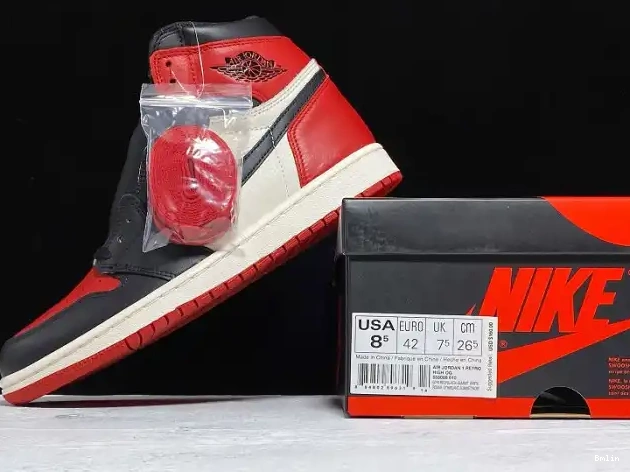 Bmlin High OG 555088-610 Jordan Air Bred 1 Retro Toe 0608